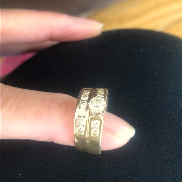 Jewelry - 1/2 Carat Diamond/Gold Engagement + Wedding Ring